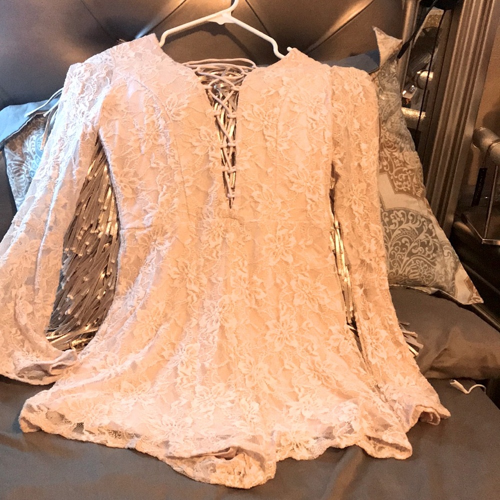 Light pink floral Romper